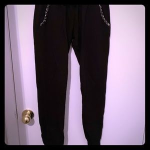 Joggers with tie waist